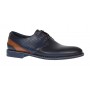 Pantofi barbati casual din piele naturala bleumarin SIR142BL